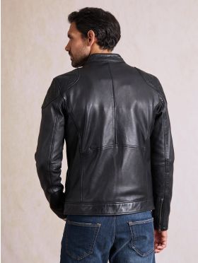 Stonecroft Leather Jacket in Black