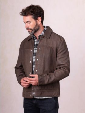 Endmoor Leather Jacket in Pinecone Brown | Lakeland Leather