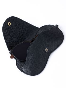 Tarraby Leather Glasses Case in Black