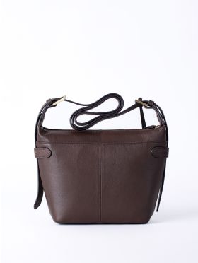 Newby Leather Cross Body Bag in Chocolate