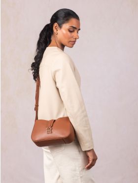 Dalston Leather Cross Body Bag in Tan