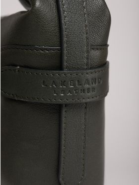 Newby Leather Cross Body Bag in Green