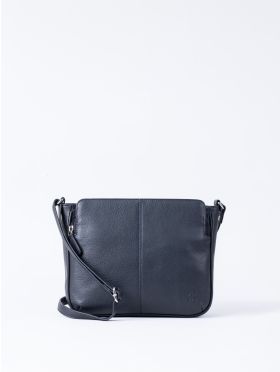 Ambleside Leather Cross Body Bag in Navy