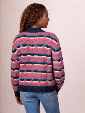 Peony Wool Blend Jumper in Pink