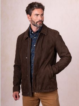 Silloth Leather Jacket in Brown