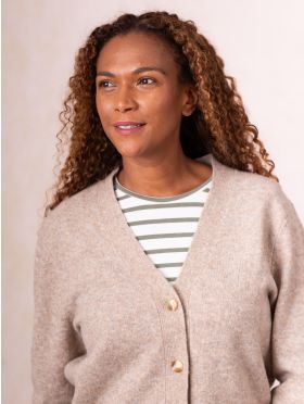 Juniper Wool Blend Cardigan in Oatmeal