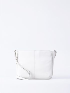 Ambleside Leather Cross Body Bag in White