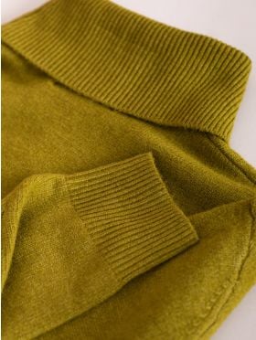 Felicity Roll Neck Jumper in Green