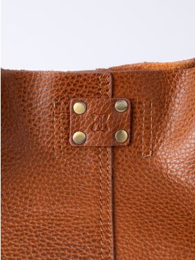 Tarraby Leather Tote Bag in Tan