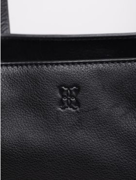 Torver Leather Tote Bag in Black