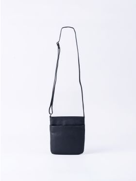 Lowther Leather Cross Body Bag in Navy
