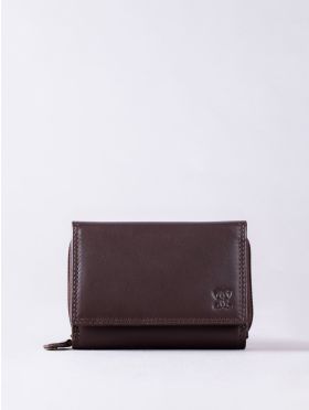 Small Leather Purse in Brown