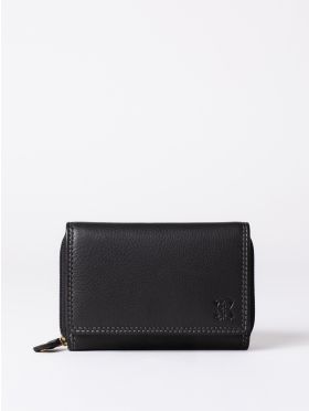 Small Leather Purse in Black