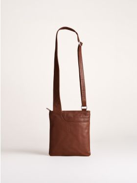 Allerdale Leather Cross Body Bag in Cognac