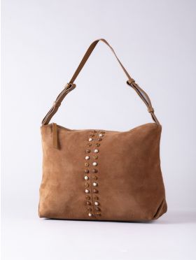 Buttermere Suede Hobo Bag in Tan