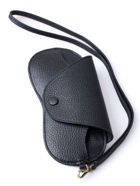 Tarraby Leather Glasses Case in Black