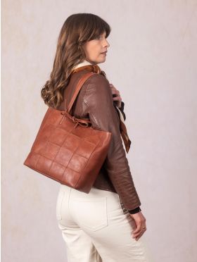 Patterdale Leather Tote Bag in Brown