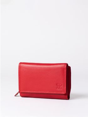 Small Leather Purse in Red