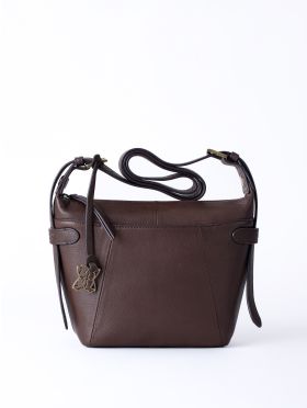 Newby Leather Cross Body Bag in Chocolate