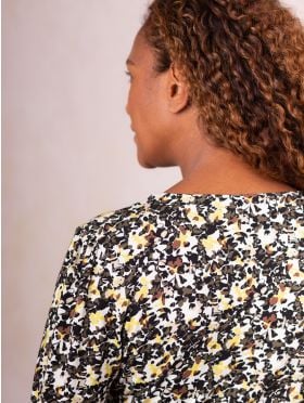 Verona Wrap Top in Mustard