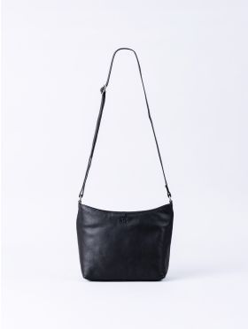 Grasmere Leather Cross Body Bag in Black