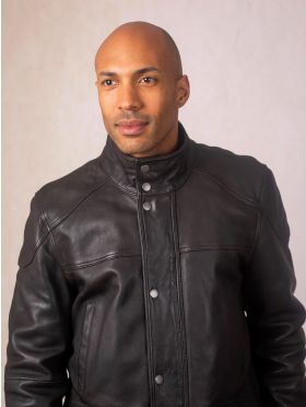 Strands Leather Coat in Brown | Lakeland Leather