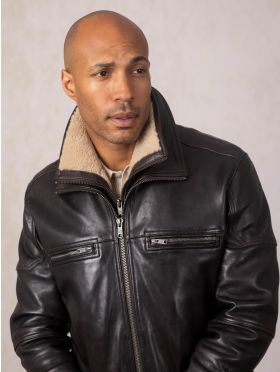 Gosforth Leather Coat in Brown | Lakeland Leather
