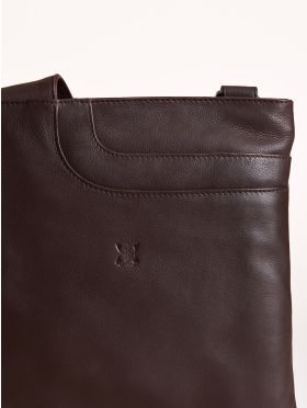 Allerdale Leather Cross Body Bag in Brown