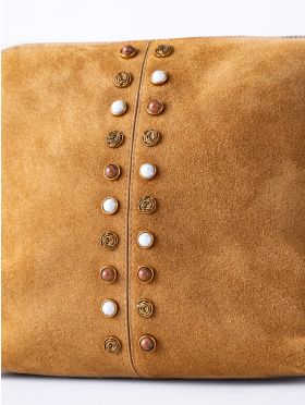 Buttermere Suede Cross Body Bag in Cognac