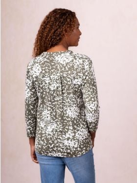 Sofie Jersey Top in Khaki