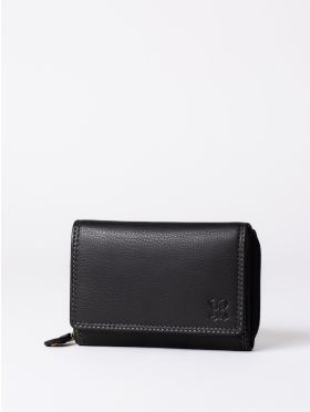 Small Leather Purse in Black