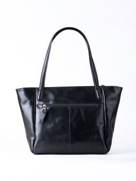 Waverton Woven Leather Tote Bag in Black