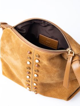 Buttermere Suede Cross Body Bag in Cognac