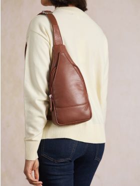 Langham Sling Backpack Cognac