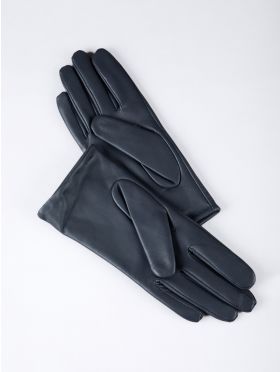 Becky II Classic Leather Gloves in Navy