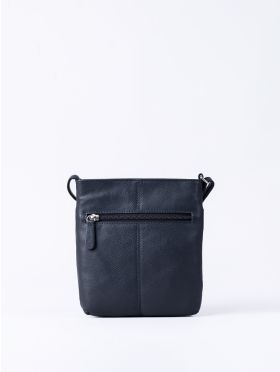 Lowther Leather Cross Body Bag in Navy