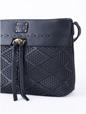 Wasdale Leather Cross Body Bag in Dark Navy
