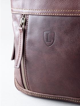 Keswick Leather Sling Bag in Brown
