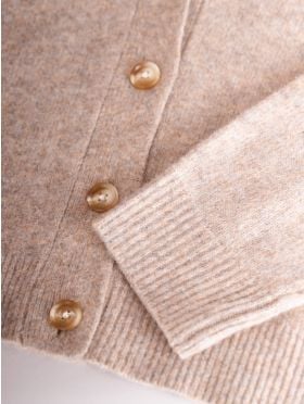 Juniper Wool Blend Cardigan in Oatmeal
