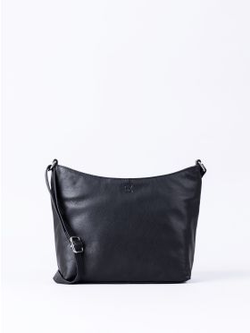 Grasmere Leather Cross Body Bag in Black