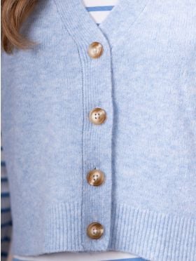 Jewel Knitted Waistcoat in Blue
