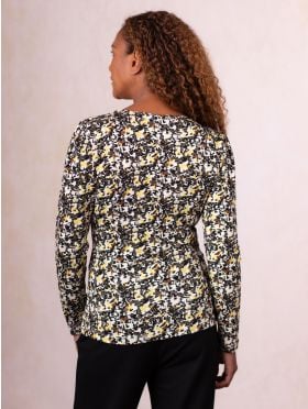 Verona Wrap Top in Mustard
