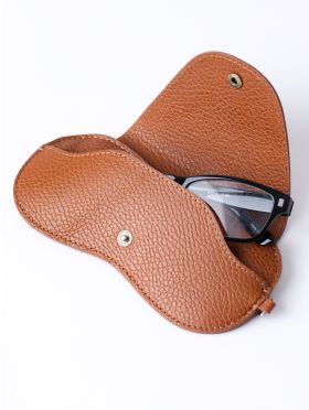 Tarraby Leather Glasses Case in Tan