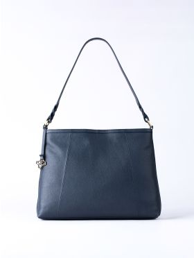Howgill Leather Hobo Bag in Navy