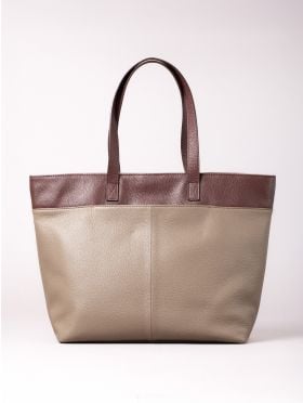 Beetham Leather Tote Bag in Walnut