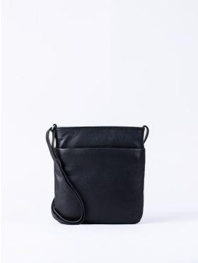 Lowther Leather Cross Body Bag in Black
