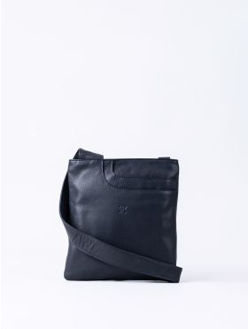 Allerdale Leather Cross Body Bag in Navy | Lakeland Leather