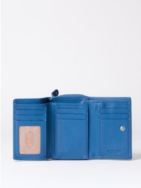 Small Leather Purse in Blue