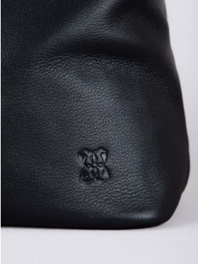 Winleigh Leather Shoulder Bag in Black