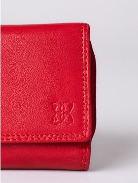 Small Leather Purse in Red